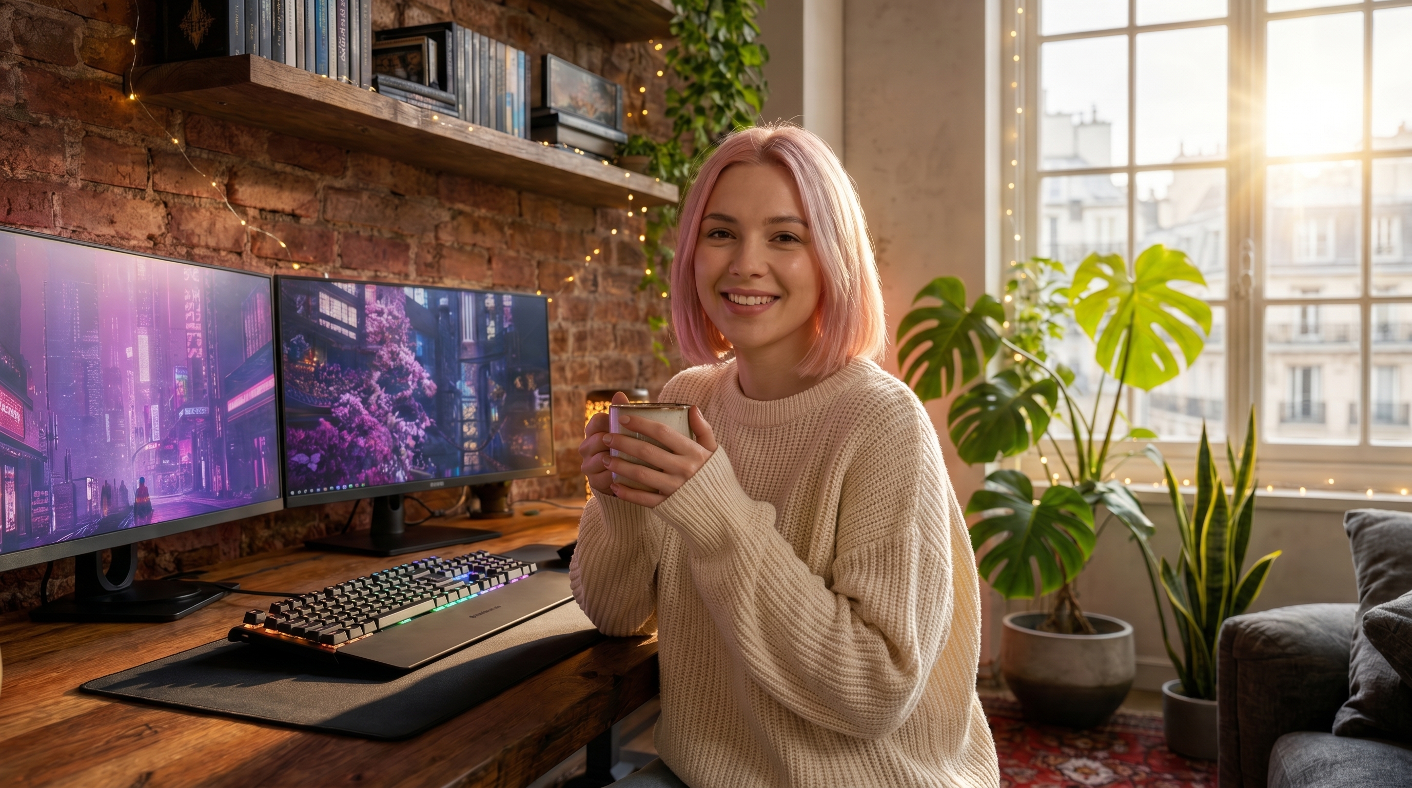 Lara Nova in ihrem Loft